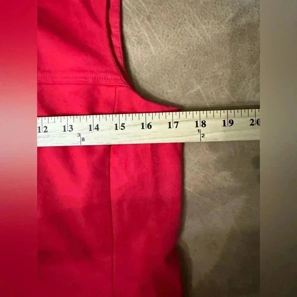 Lauren Ralph Lauren Women's Size 8 Red Sheath Stretch Dress - Picture 5 of 10